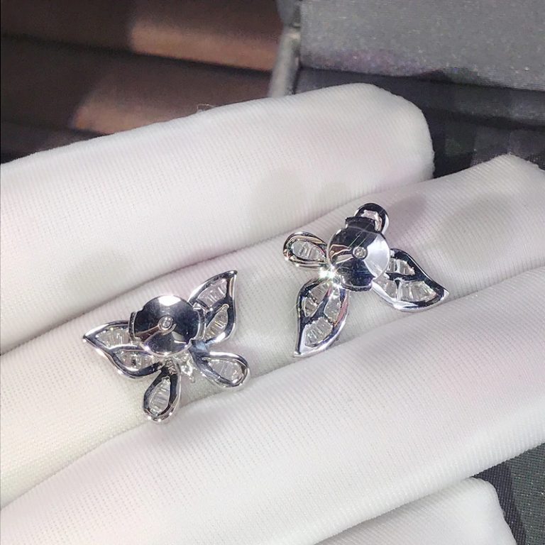 Pendentif Et Boucles D'oreille Papillon - Occasion - Style Argenté (Sliver)